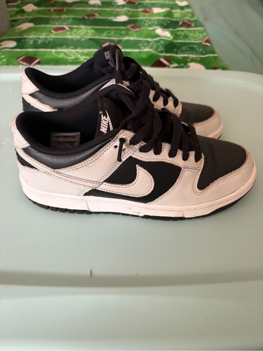 Nike Kids Black and White Low-Top Sneakers